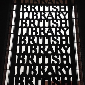 Front gate of the British Library